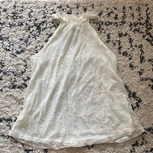 Express high neck lace top